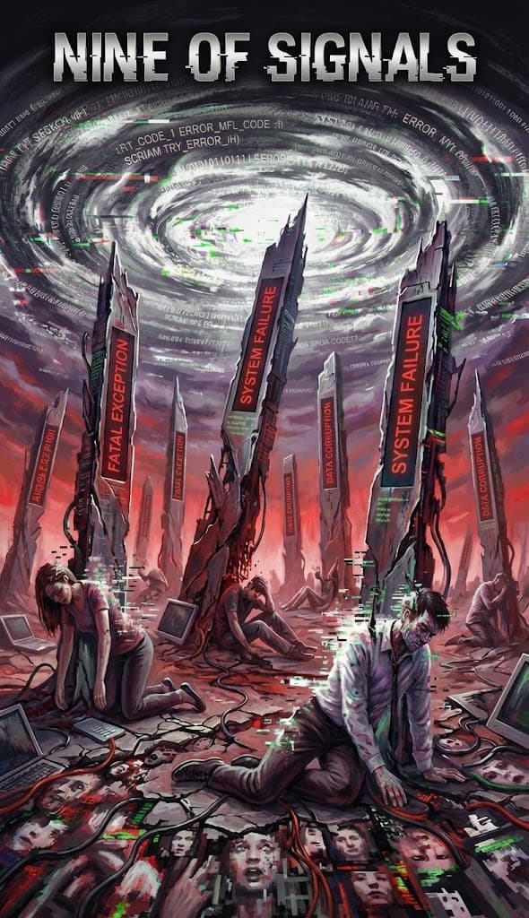 Nine of Signals — Chaos Tarot Card