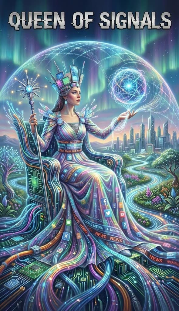 Queen of Signals — Chaos Tarot Card