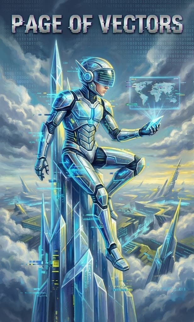 Page of Vectors — Chaos Tarot Card